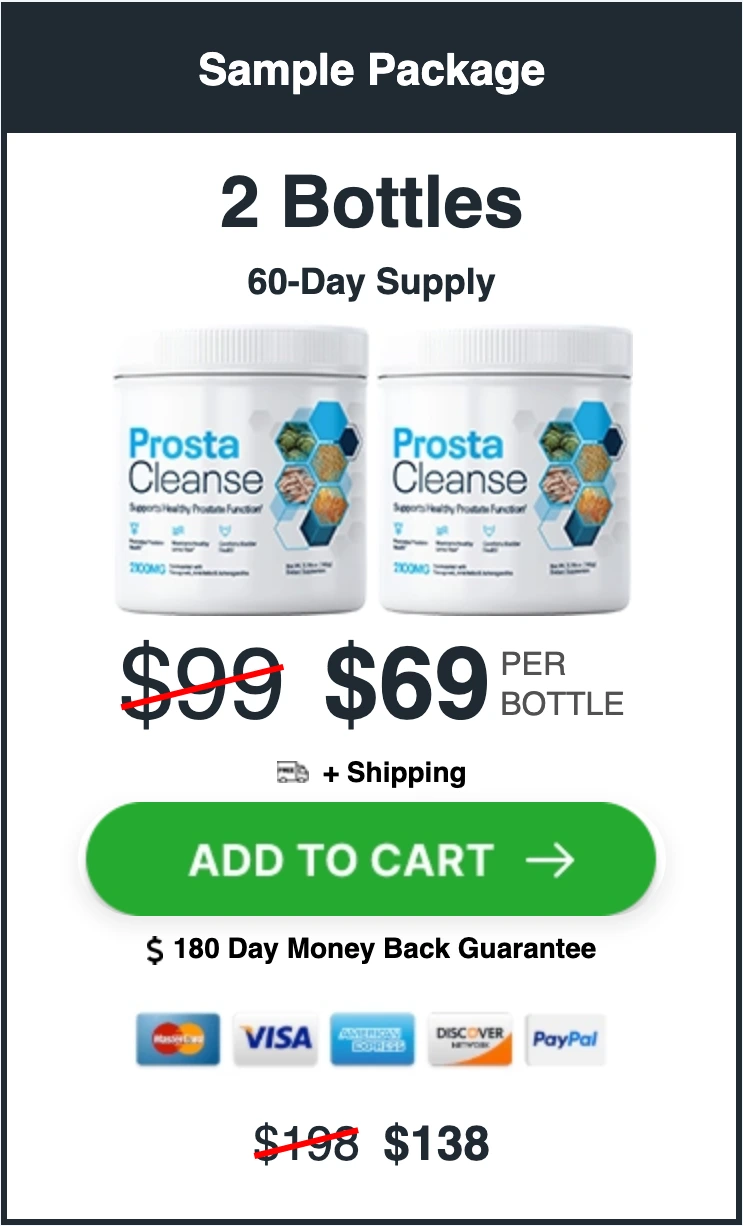 ProstaCleanse 2 bottles